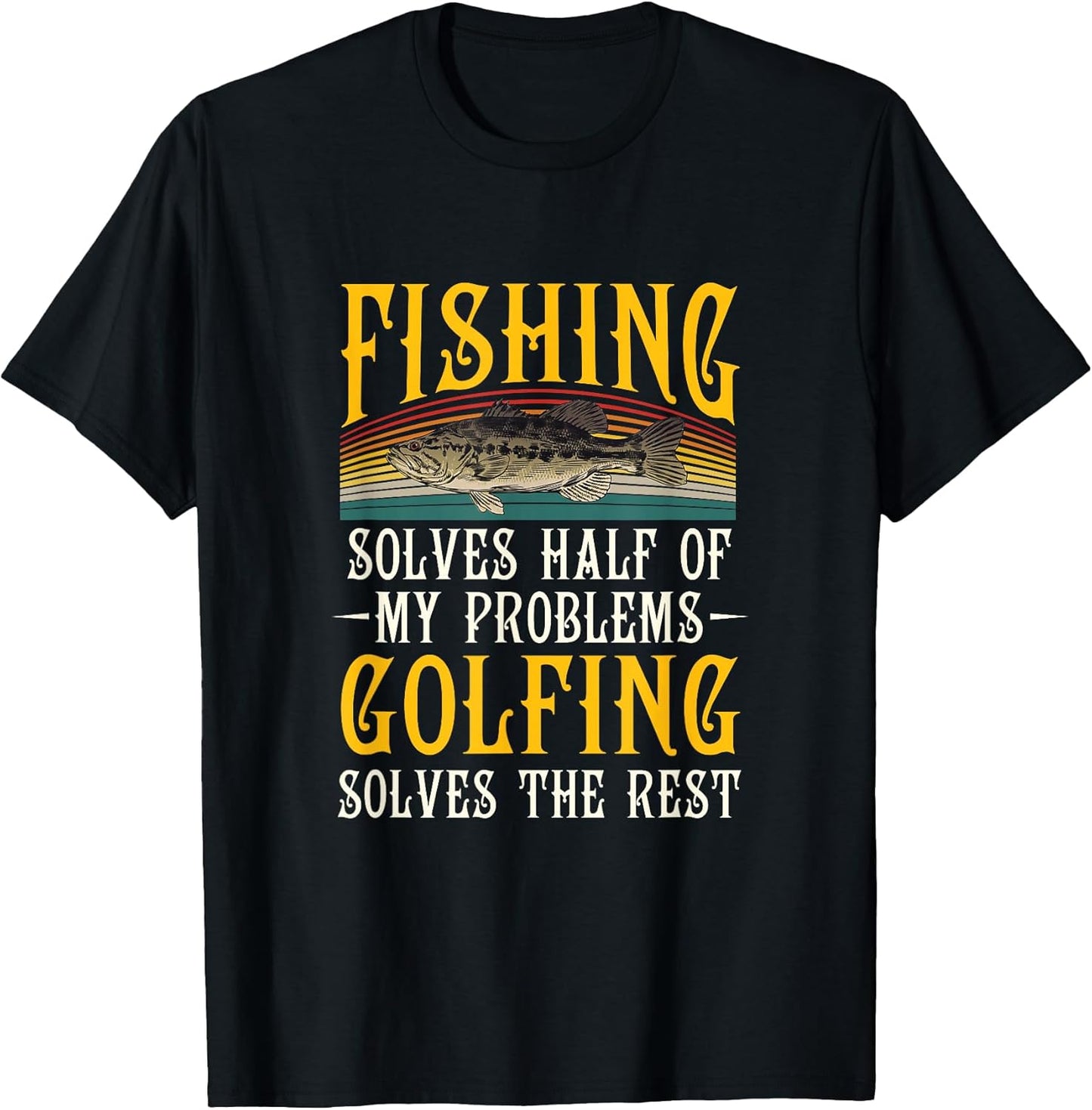 Fisherman Interest Golfer Humor Obsess