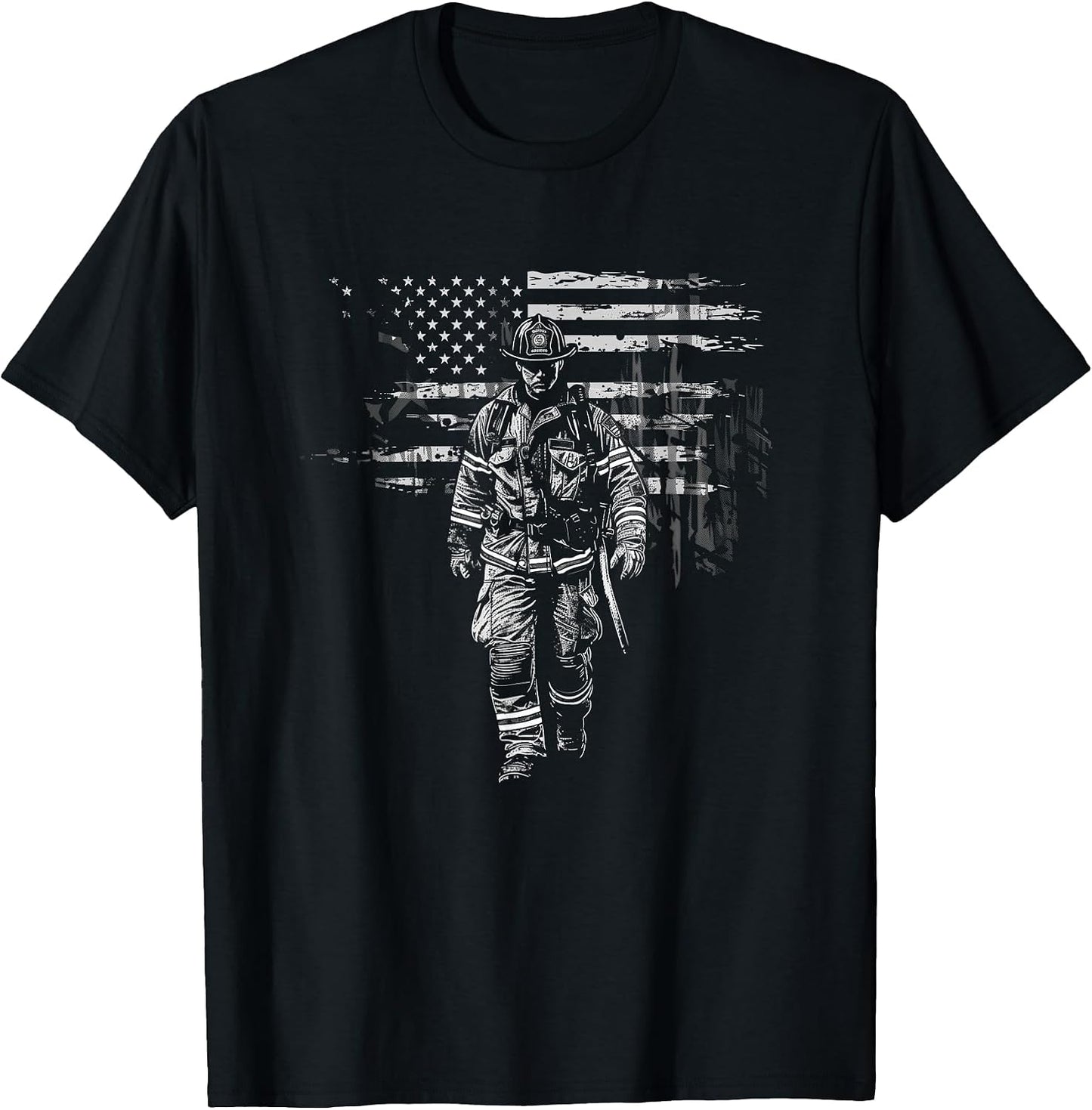 Firefighting Fire Rescue US Flag