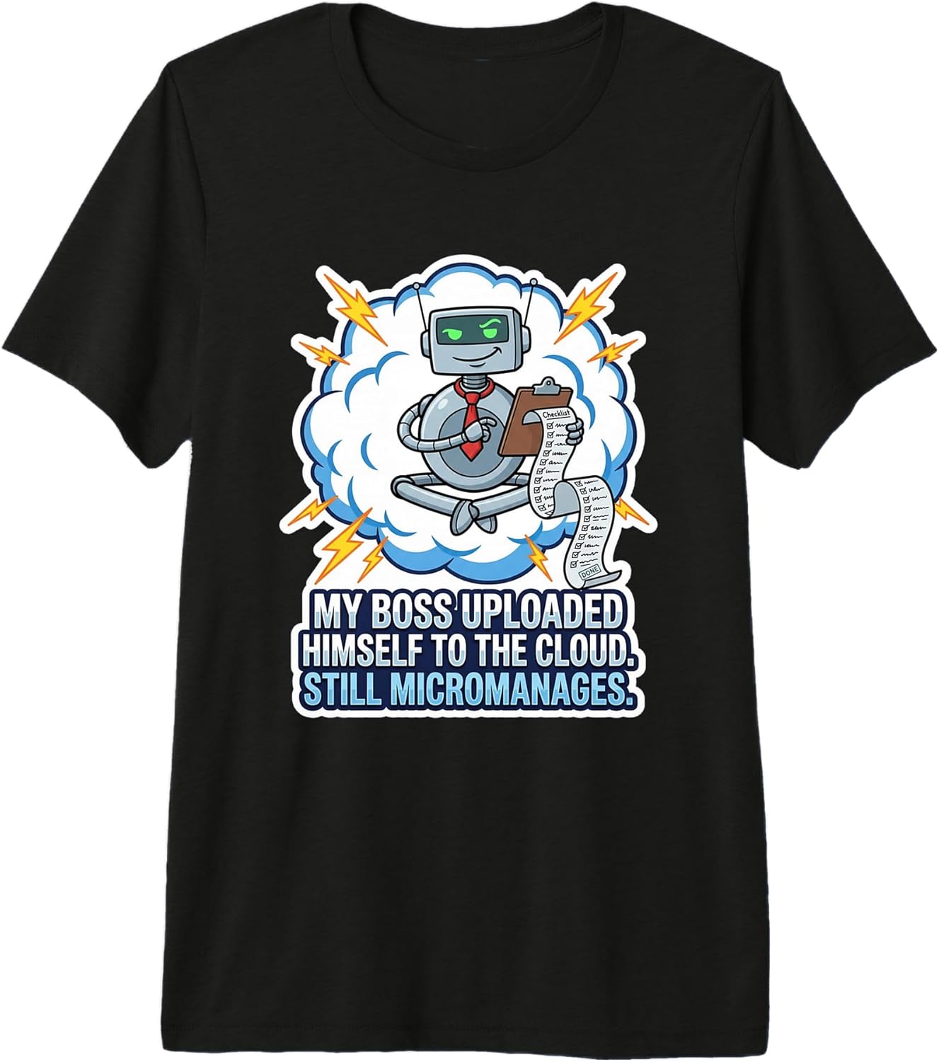 Office Humor Cloud Robot Boss Joke