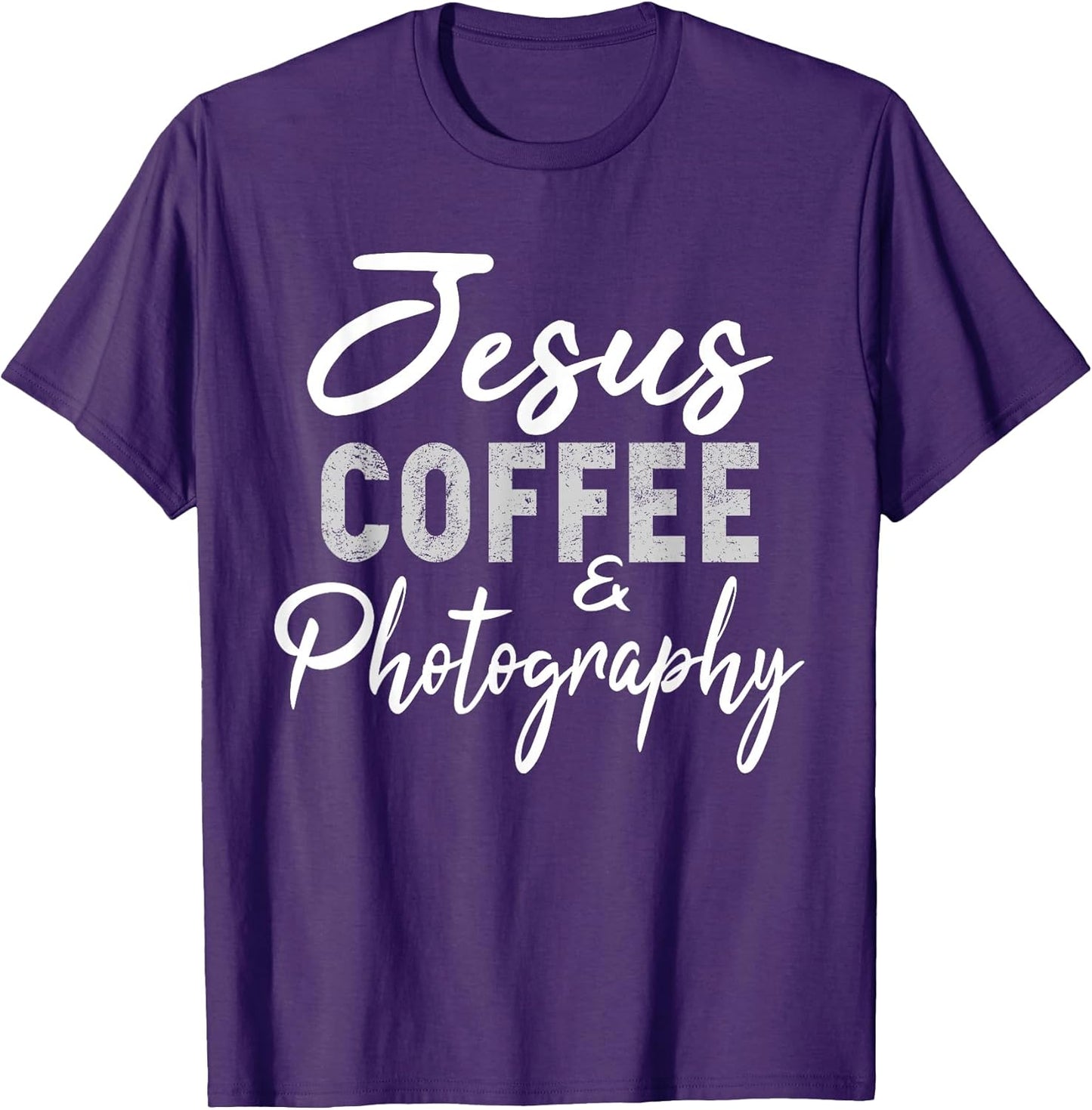Jesus Christian Camera Coffee Lovers Tee Shirts