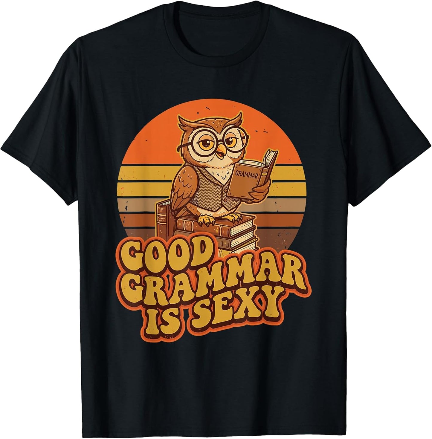 Literary Owl Nerd Humor English Teacher Merch.