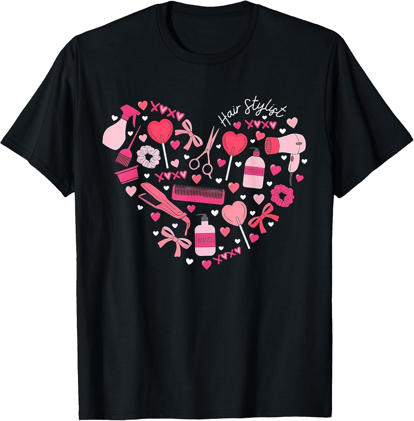 Hairstylist Heart Valentines Hairdresser Barber