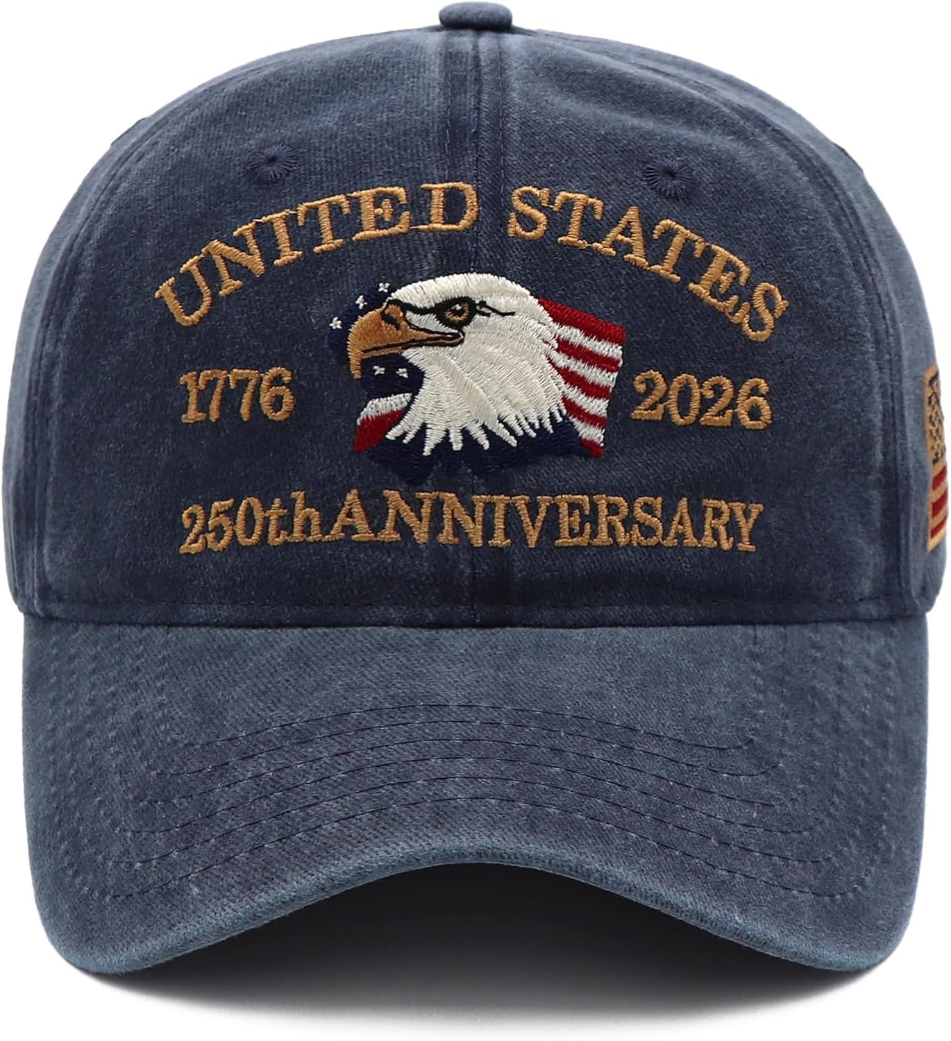 United States 250th Anniversary Hat,1776-2026 Embroidery Patriotic Baseball Cap,250 Anniversary USA Hat for Men Women
