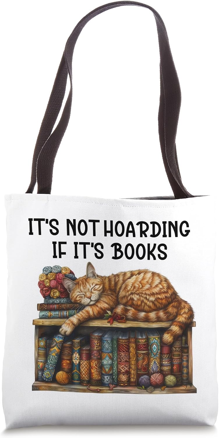 Shirt Its Not Hoarding If Its Books Cat Coffee Mug