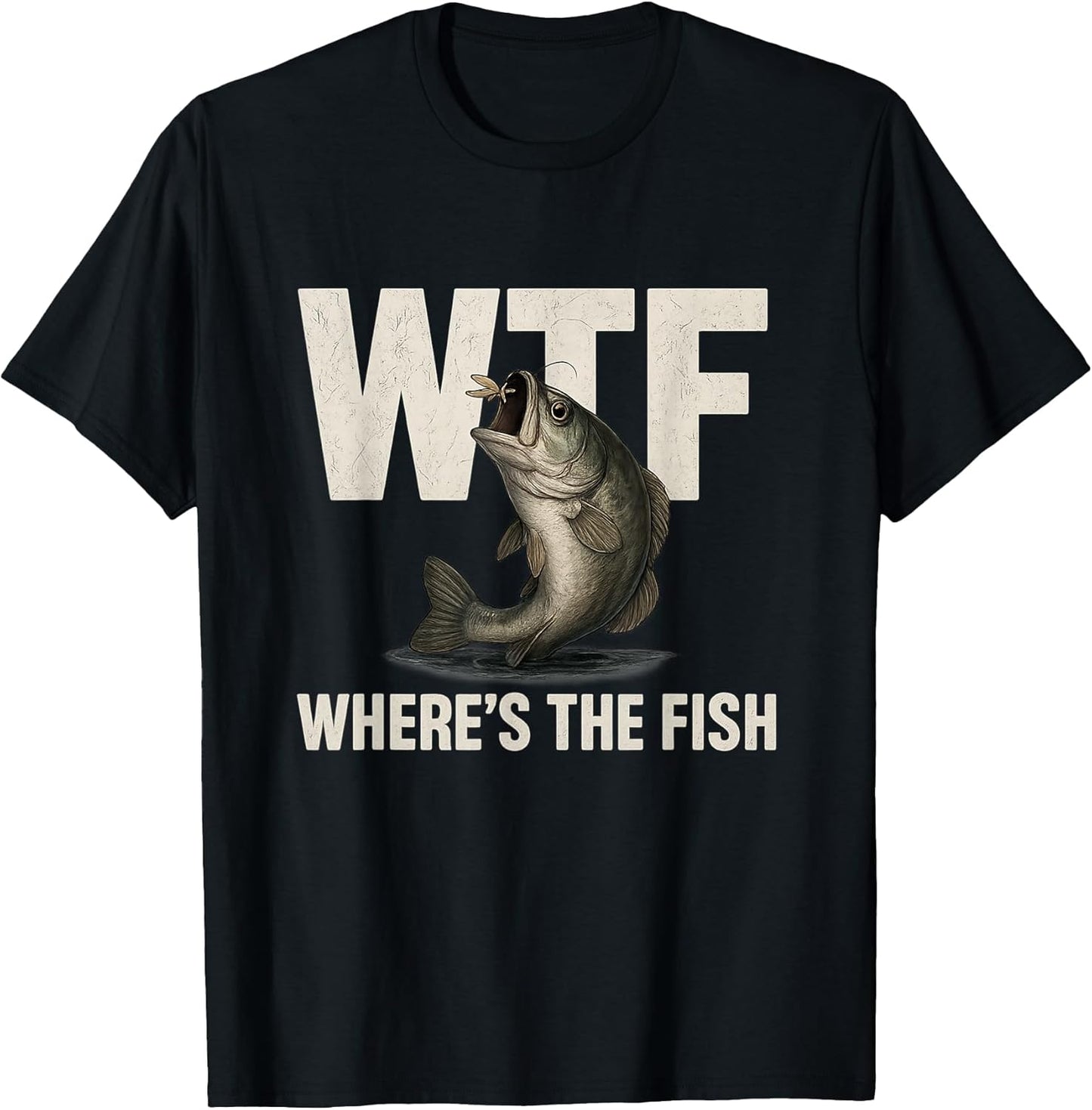 Retro Funny WTF Fishing Vintage Art
