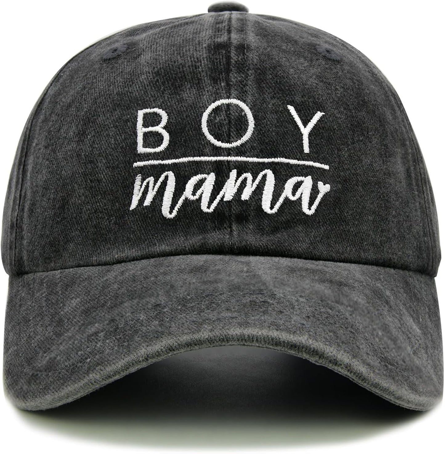 Boy Mama Baseball Cap for Women, Adjustable Cotton Embroidered Mom Hat, Funny Gift for Mothers Day, Birthday