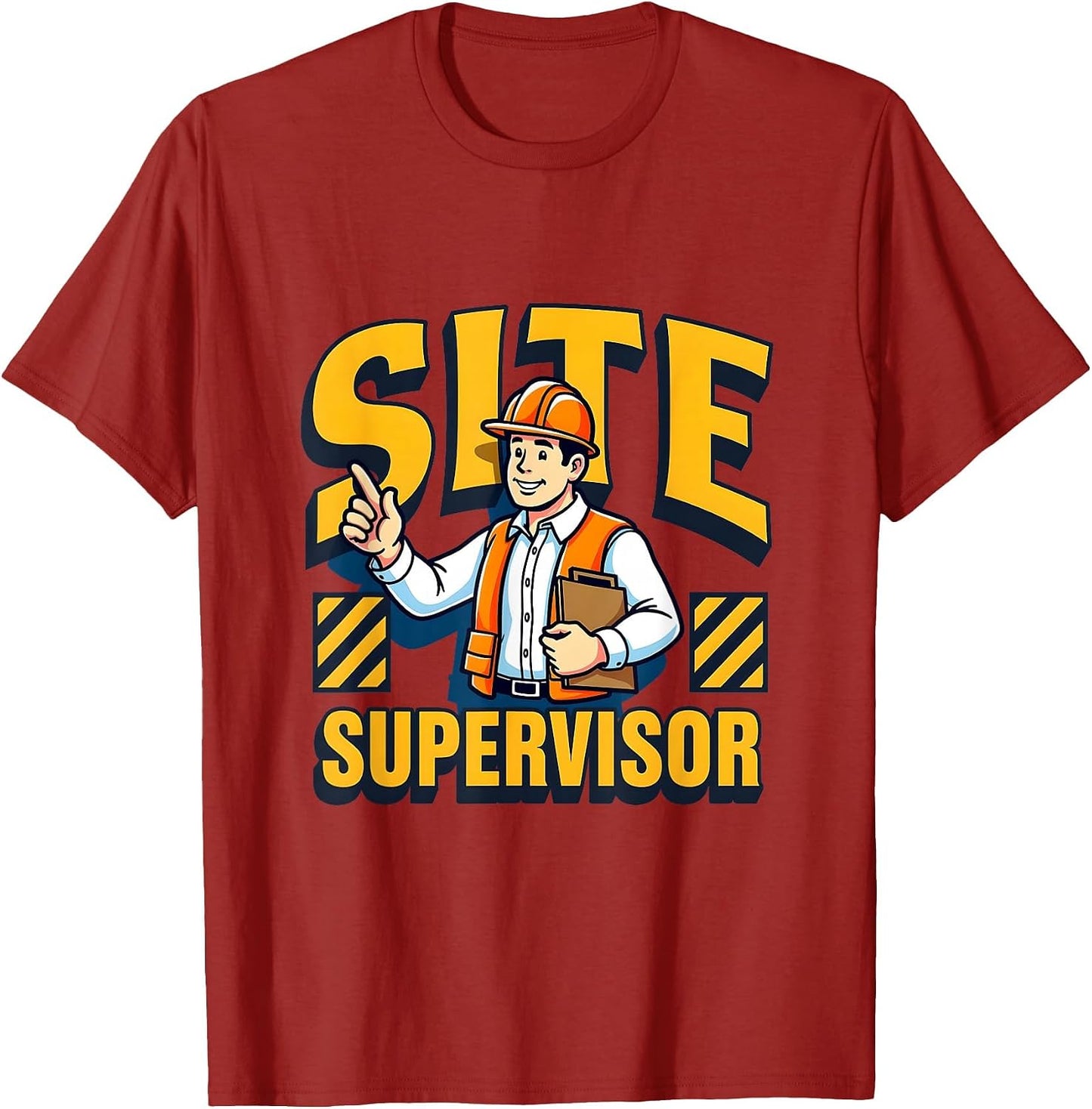 Site Supervisor Bold Graphic Design T-Shirt