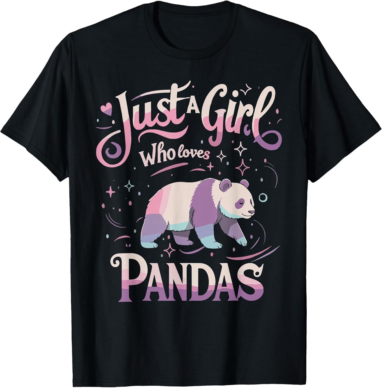 Panda Shirts Cute Animal Girls Kids Gifts