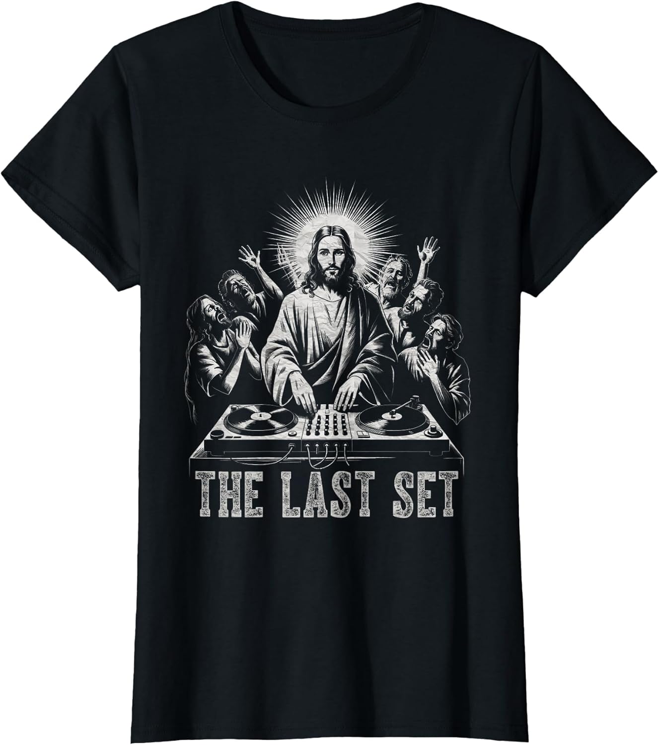 Jesus DJ Turntable The Last Sets Dance Music