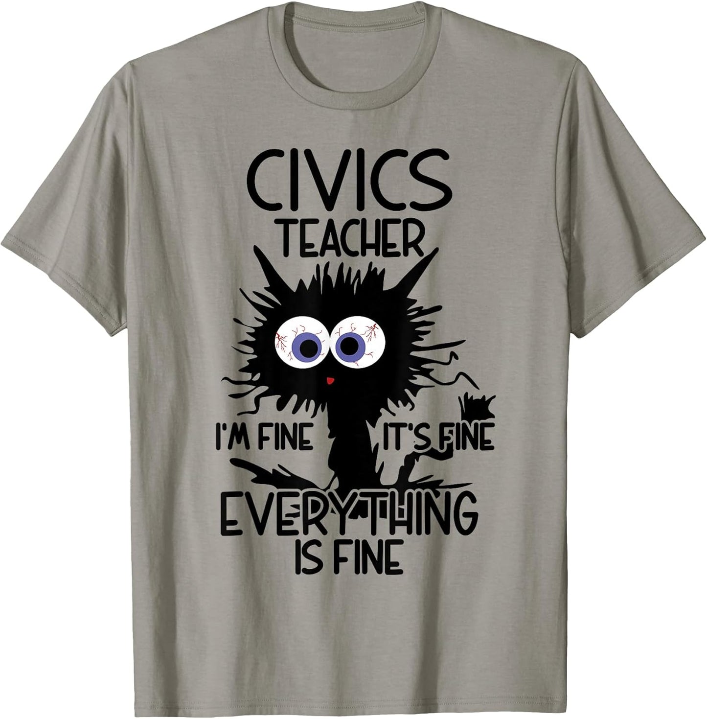 Civics Teacher It's Fine Cat