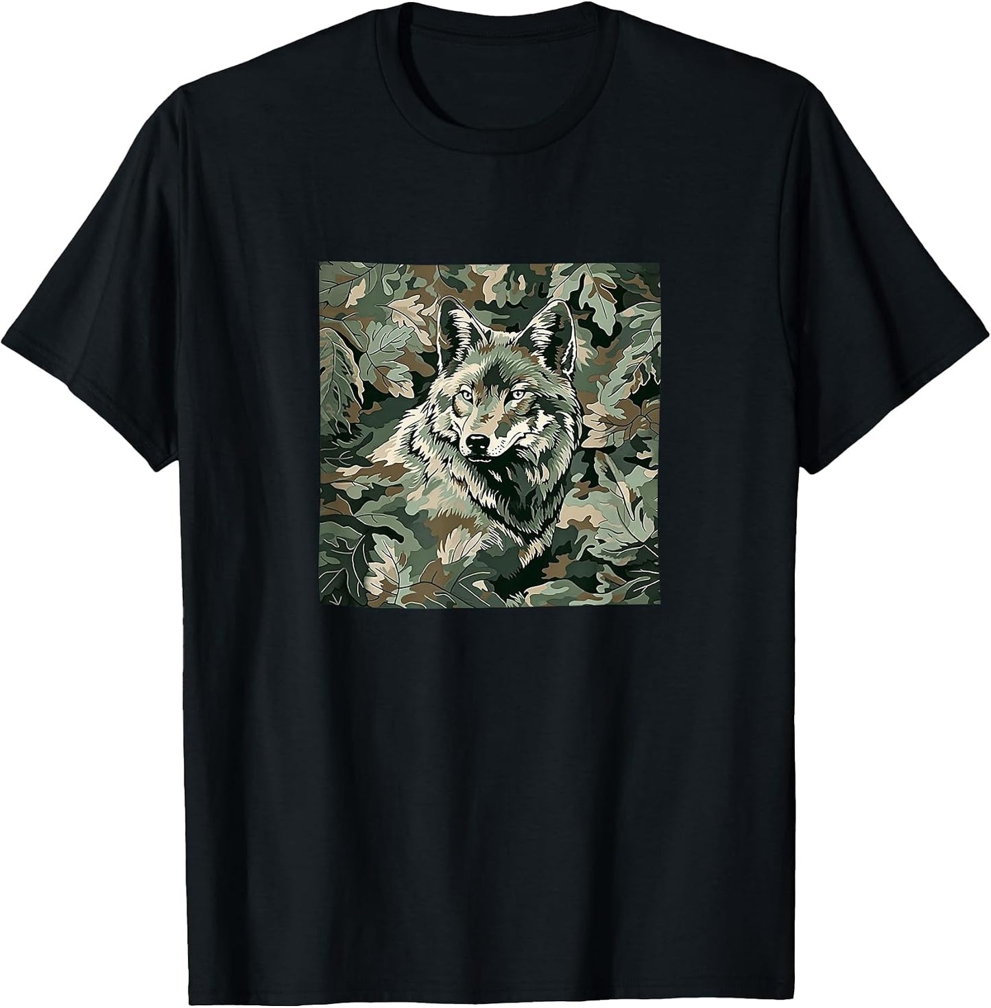 Wolf Leaves Camouflage Merch