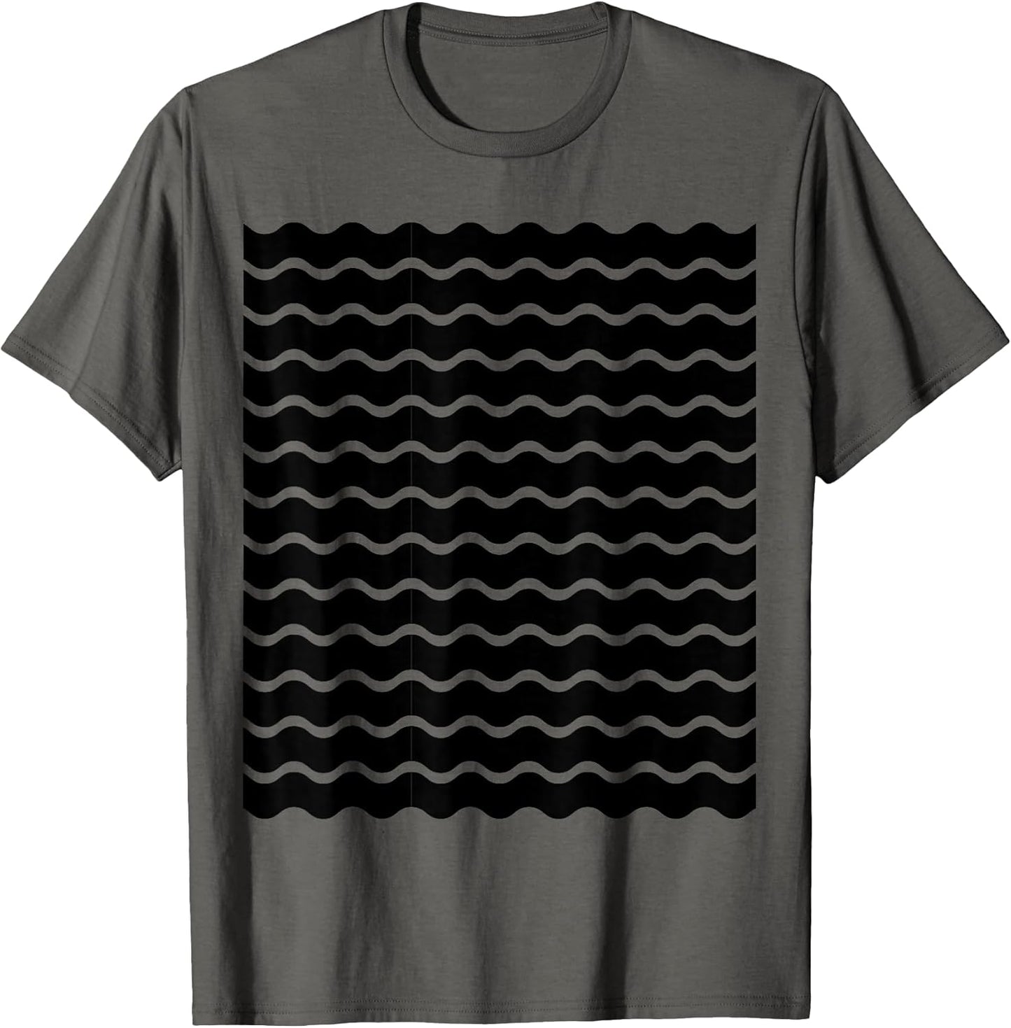 Minimalist Black and White Wavy Lines Pattern