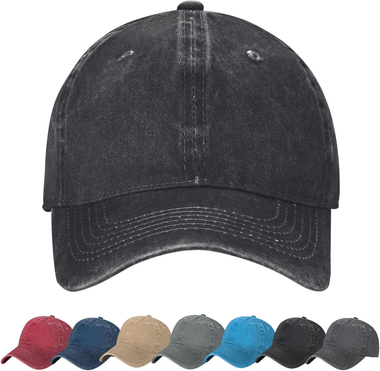 Personalized Baseball Cap with Your Text and Logo Custom Caps for Men and Women, 7 Colors