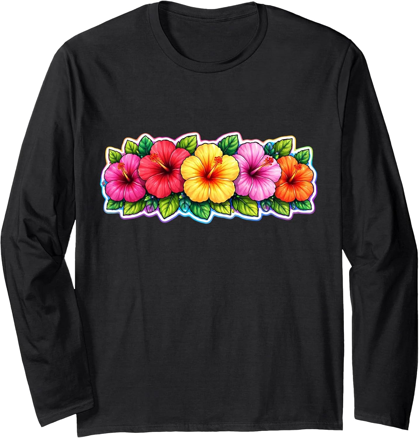 Hawaiian Hibiscus Flower Hawaii Surfer Merch