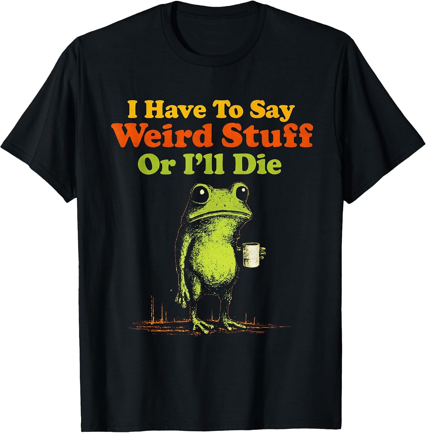 Funny Frog Meme Weirdcore Aesthetic Coffee Design