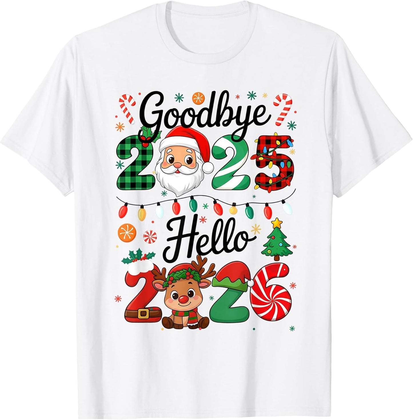 Happy New Year Christmas Pajamas Tees