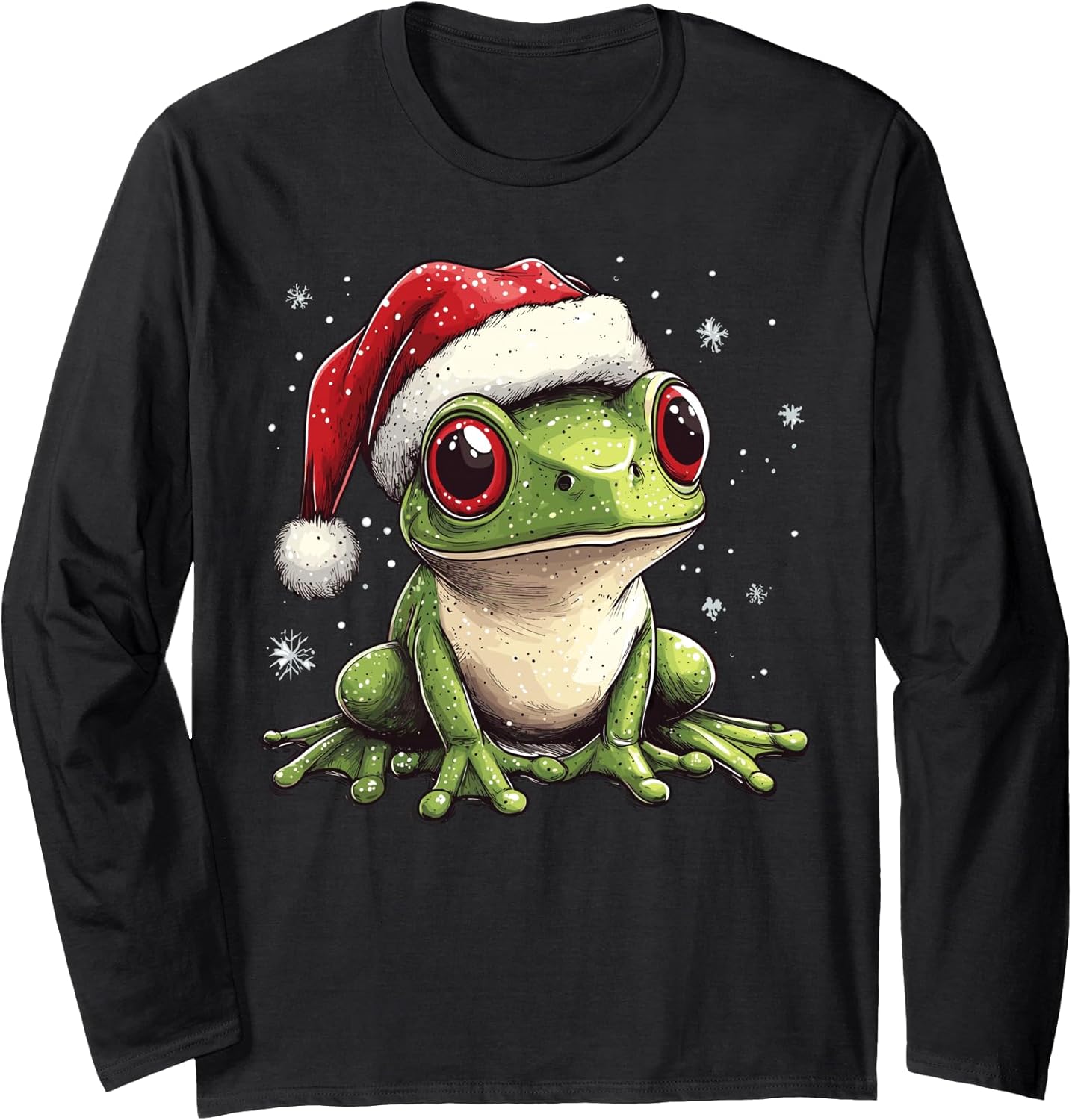 Funny Frog Santa Hat Christmas Pajama
