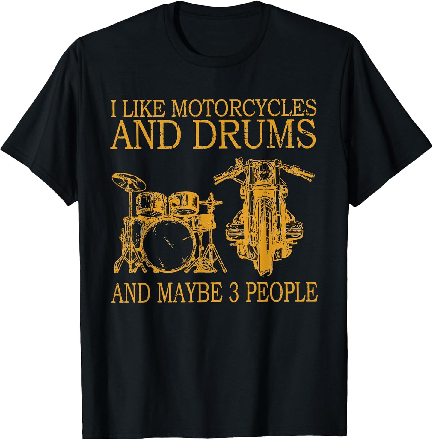 I Like Motorcycles And Drums By Merch