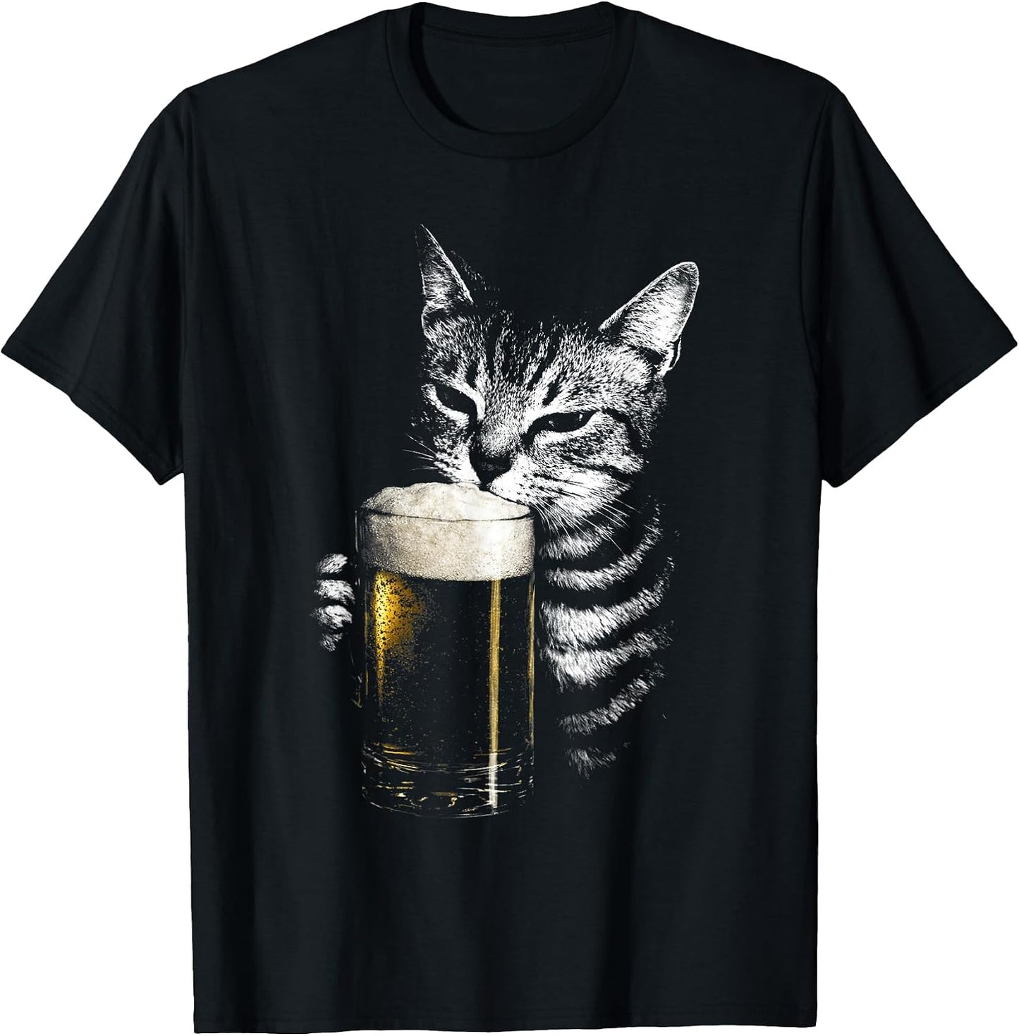 Cat Beer Y2k Vintage 90s Men Women Tees