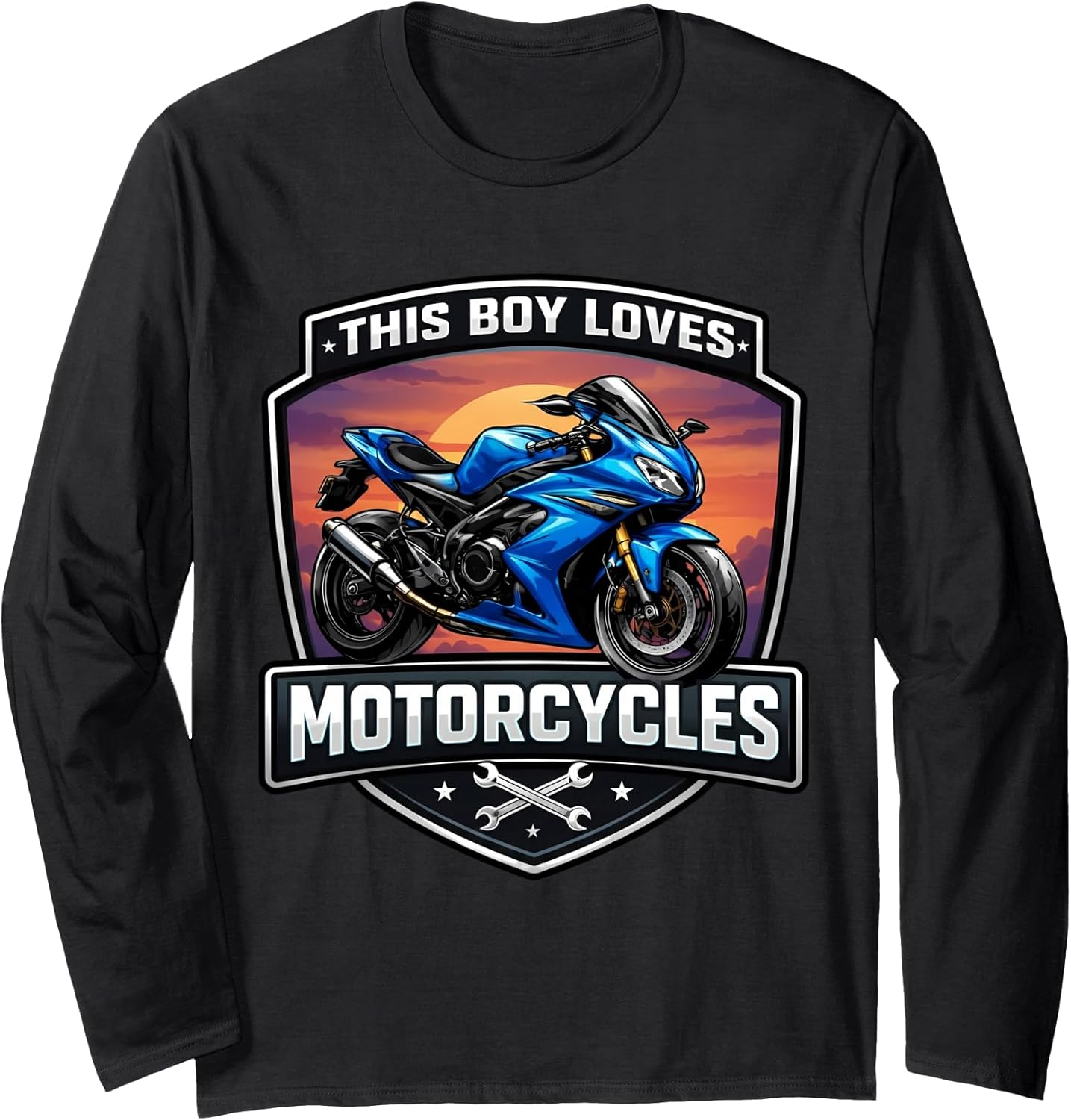 This Boy Loves Motorcycles Street Motorbike Merch