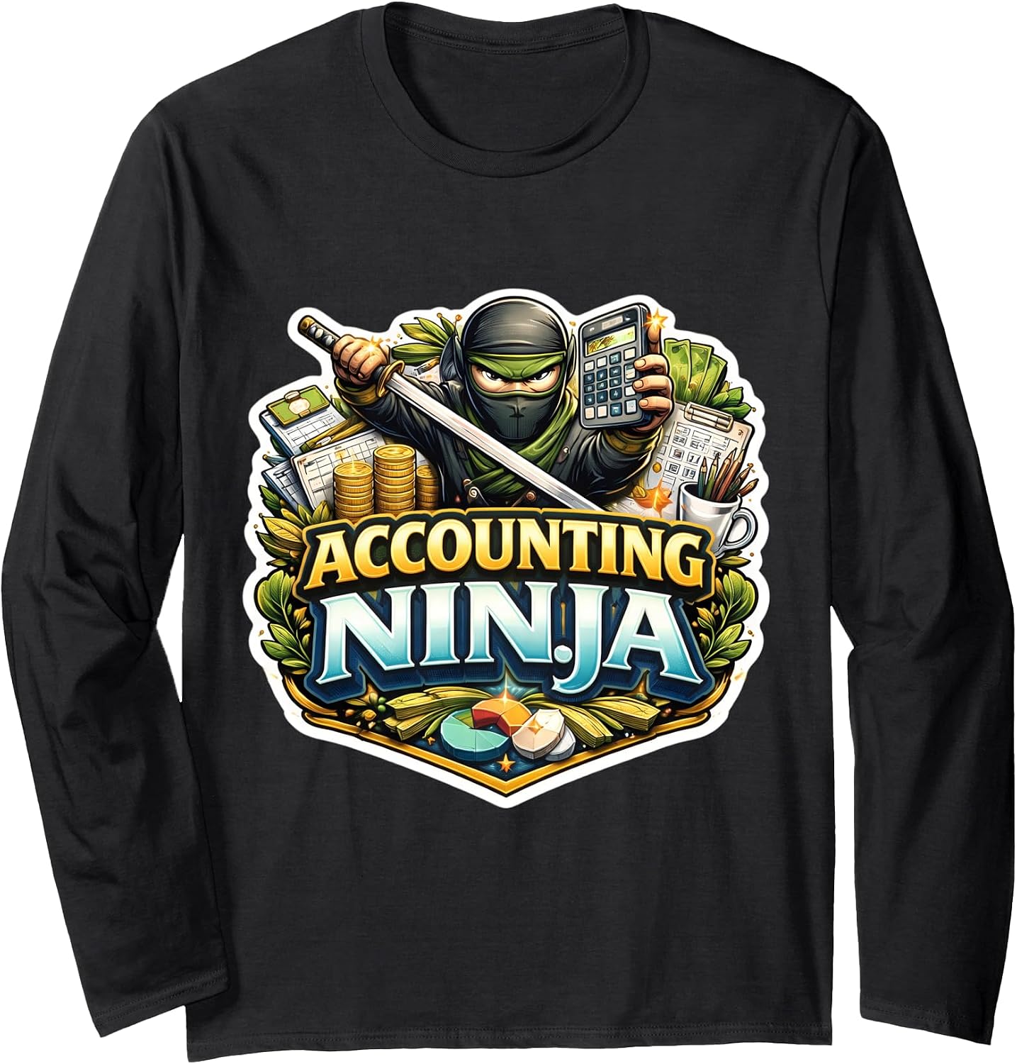 Accounting Ninja Funny Accountant Bookkeeper Merch