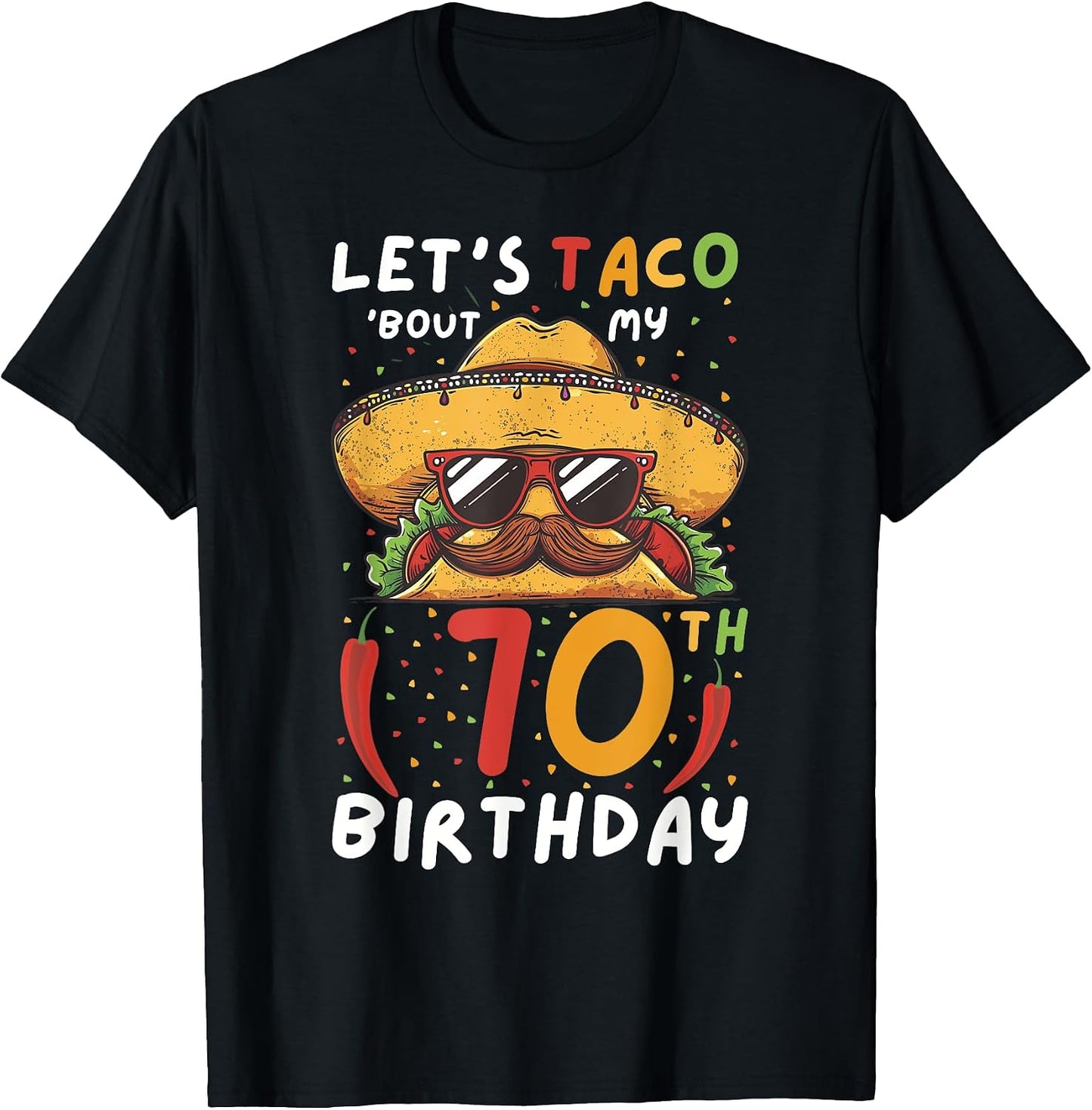 Funny mexican 70th birthday cinco de mayo taco