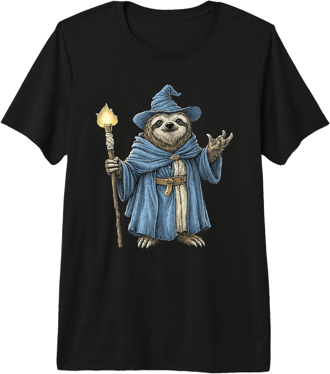 Sloth Wizard Fantasy Apparel