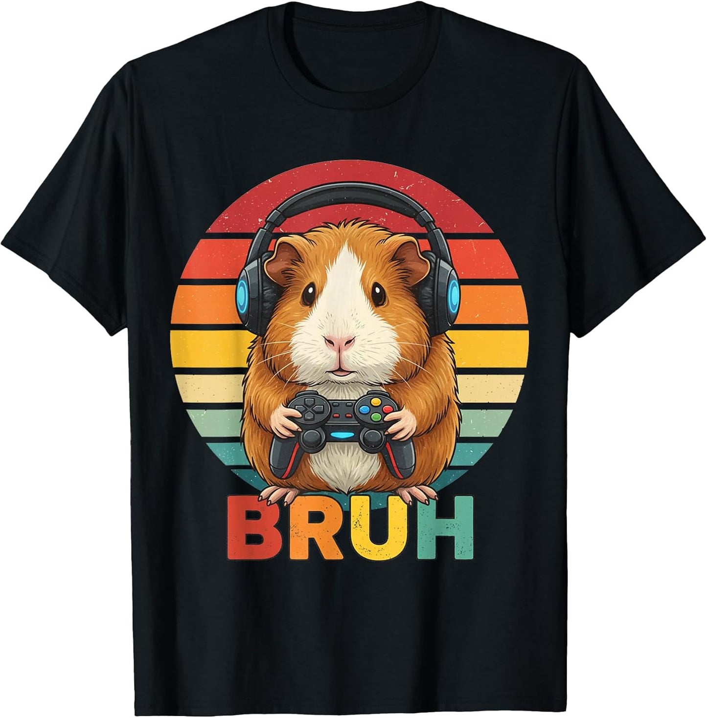 Gaming Guinea Pig Bruh Retro Gamer Guinea Pig Boys