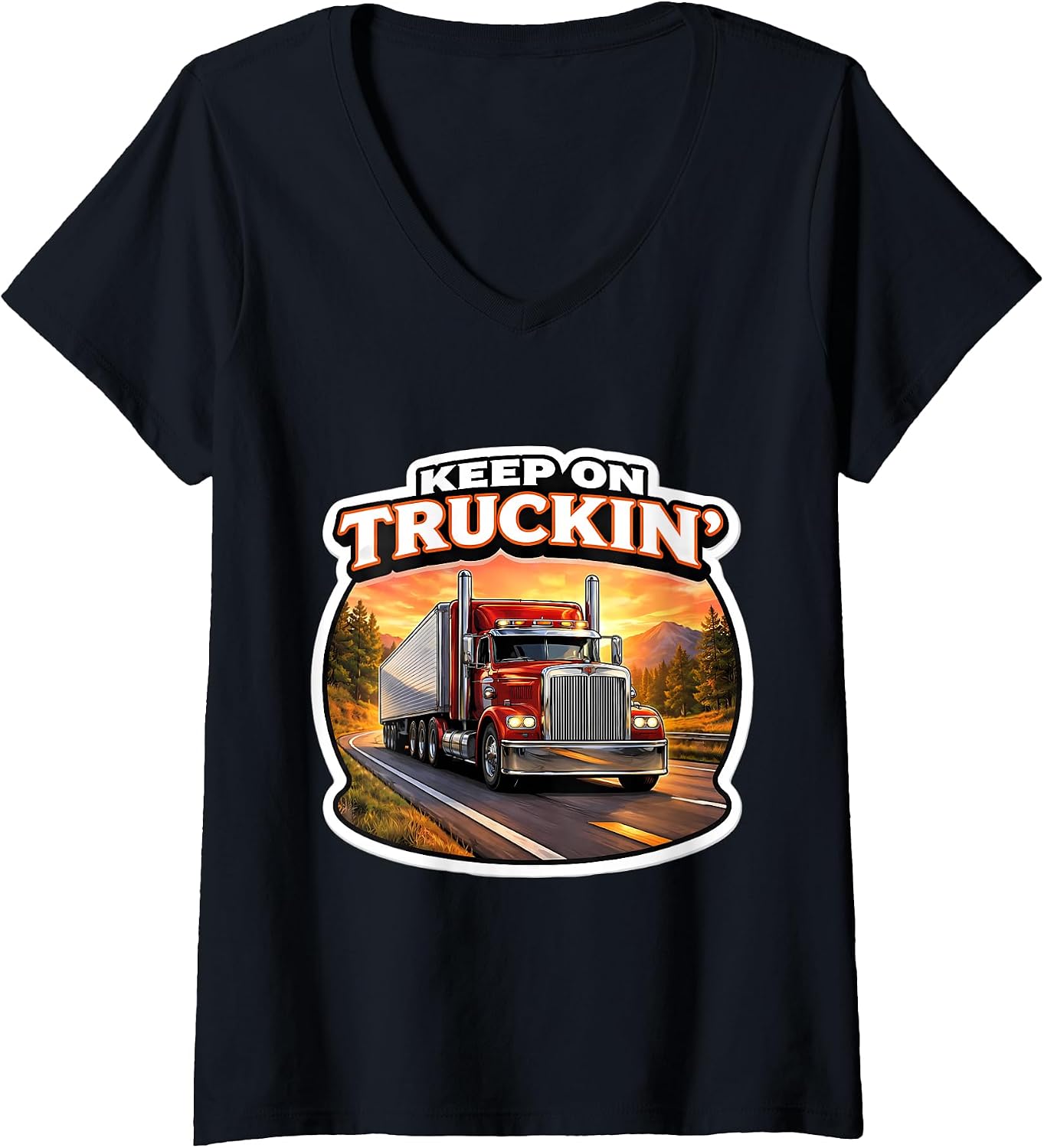 Keep On Truckin Lorry Truck Driver Trucker Merch