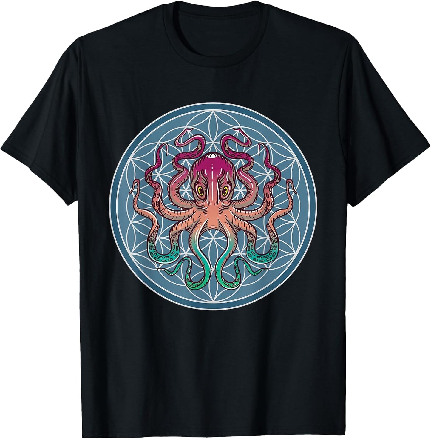 Octopus Flower of Life clothes for women and men.