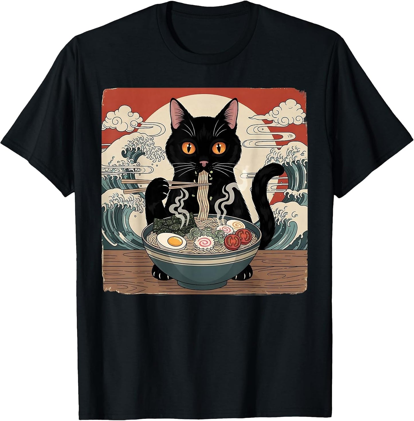 Japanese Cat Lover Gifts Graphic Tees for Women