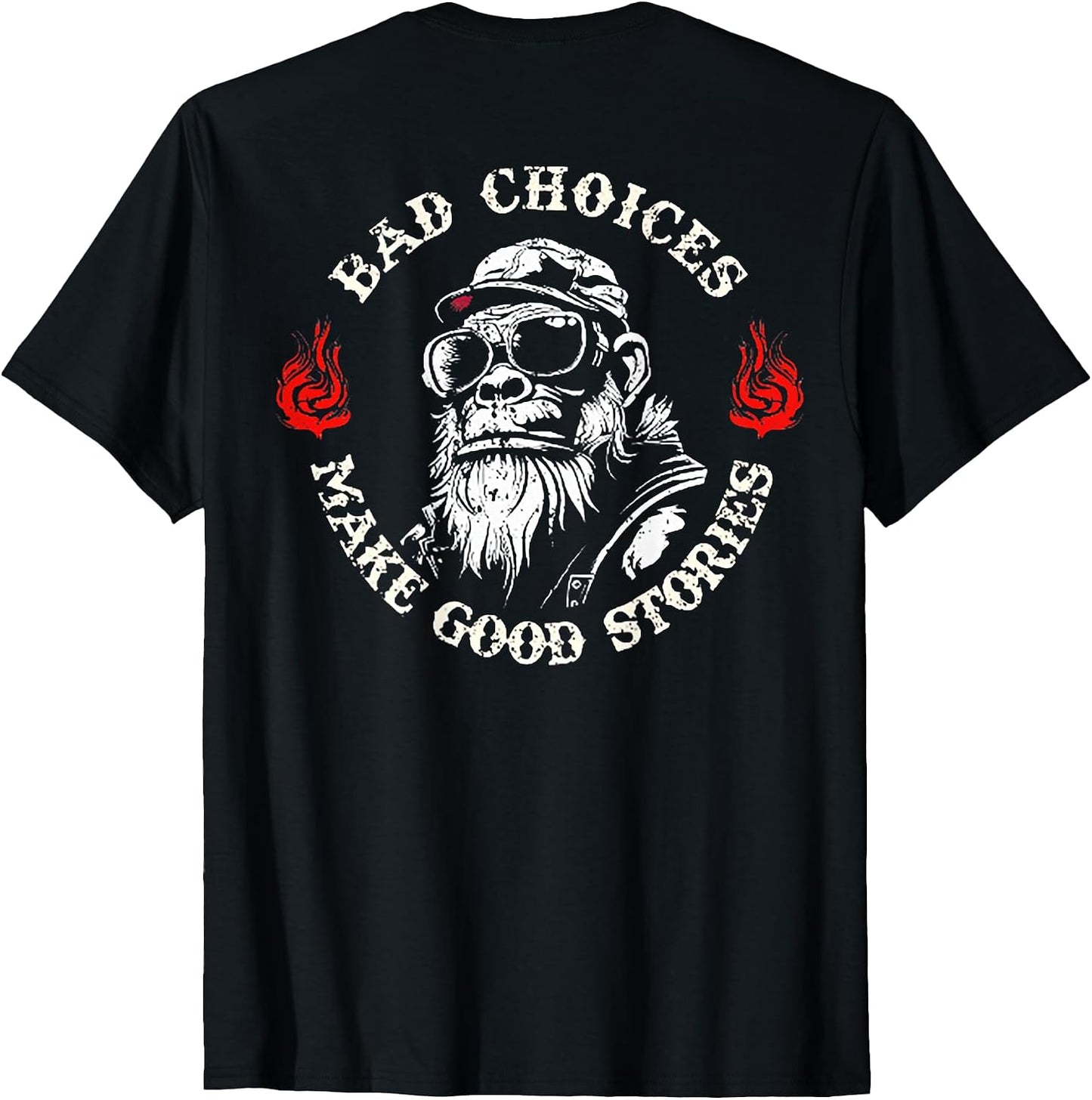 Funny Monkey Bad Choices Tee Shirt