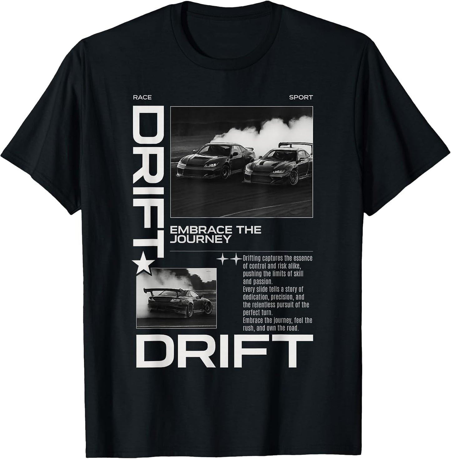 Vintage Japanese JDM Tokyo Japan Drift Race Car Graphic T-Shirt