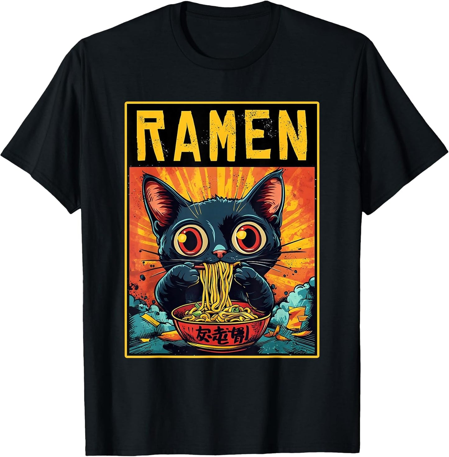 Cute Ramen Noodles Cat Apparel Men Women Children
