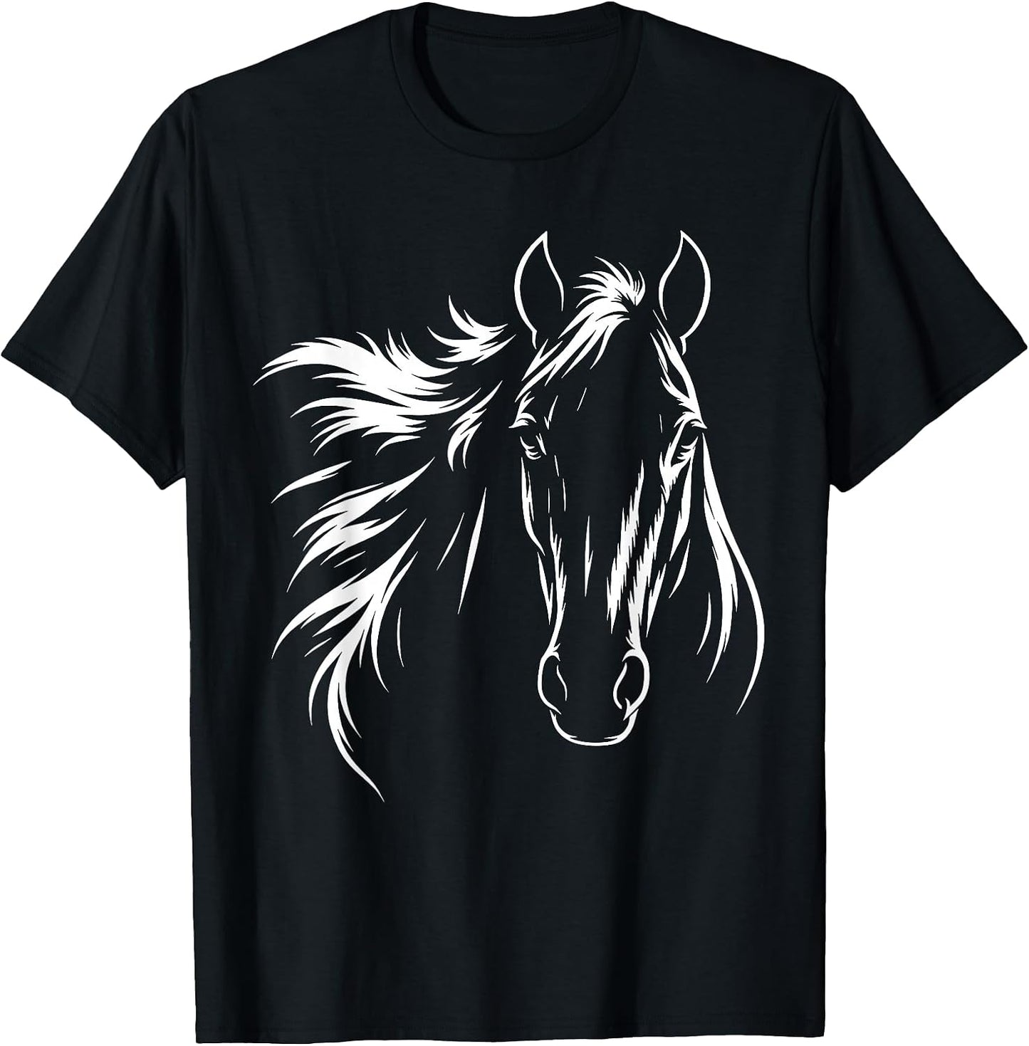 Elegant Horse Silhouette tee for Horse Lovers