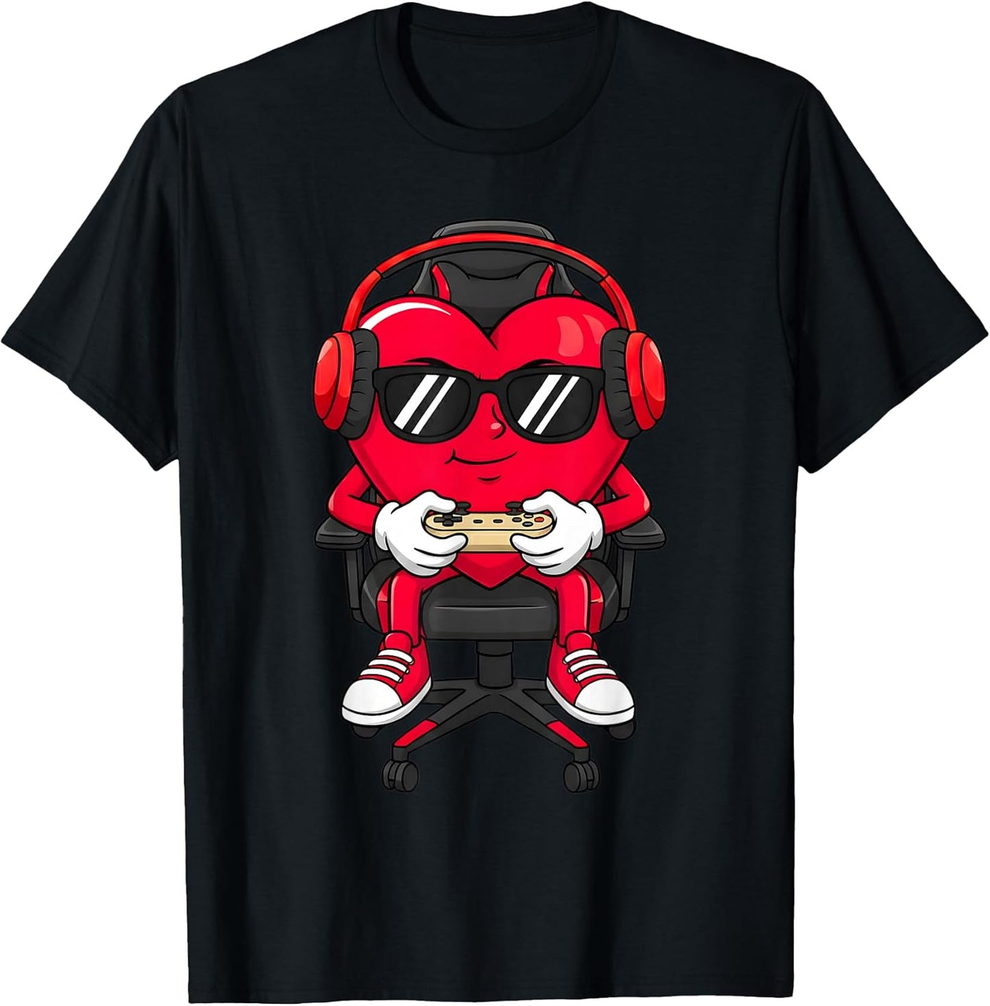 Boys Funny Valentines Tee for Gamer