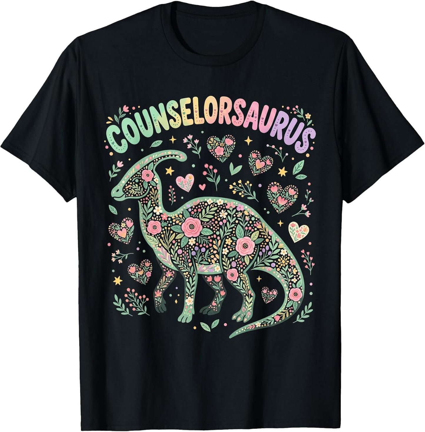 Counselor Appreciation Gifts Floral Dino Merch