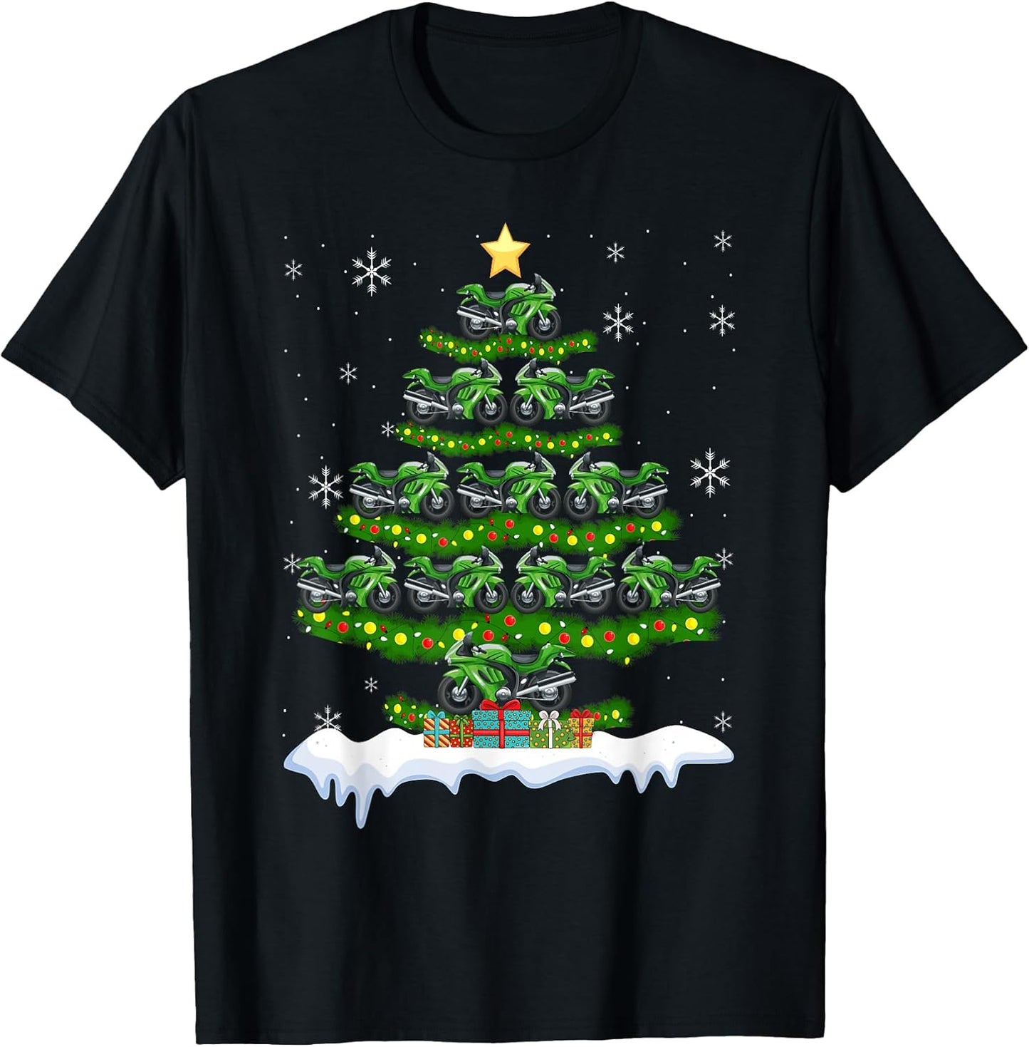 Motorcycle Christmas Tree Lover Gift Co.