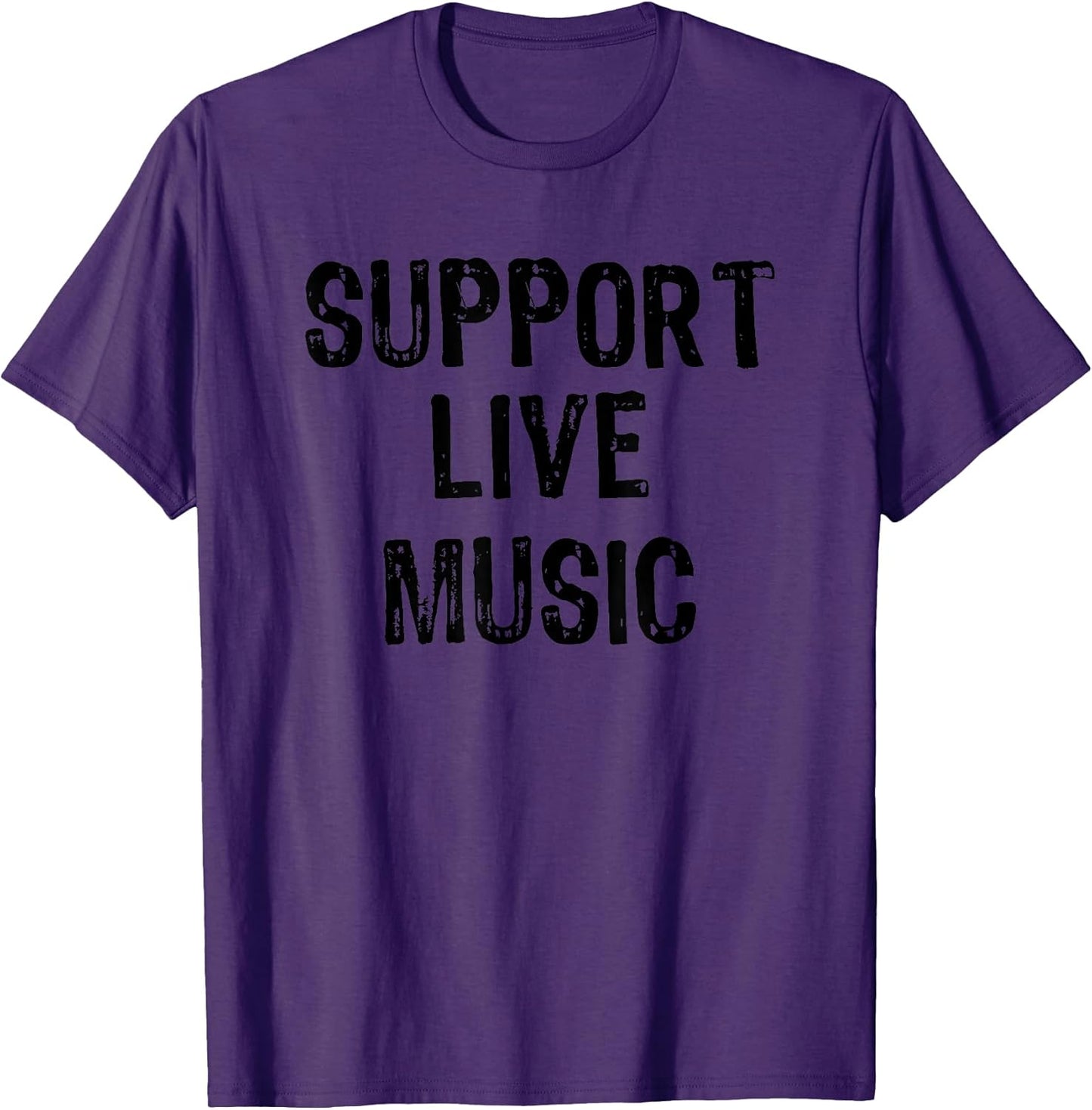 Support Live Music Concert Lover Live Band T-Shirt