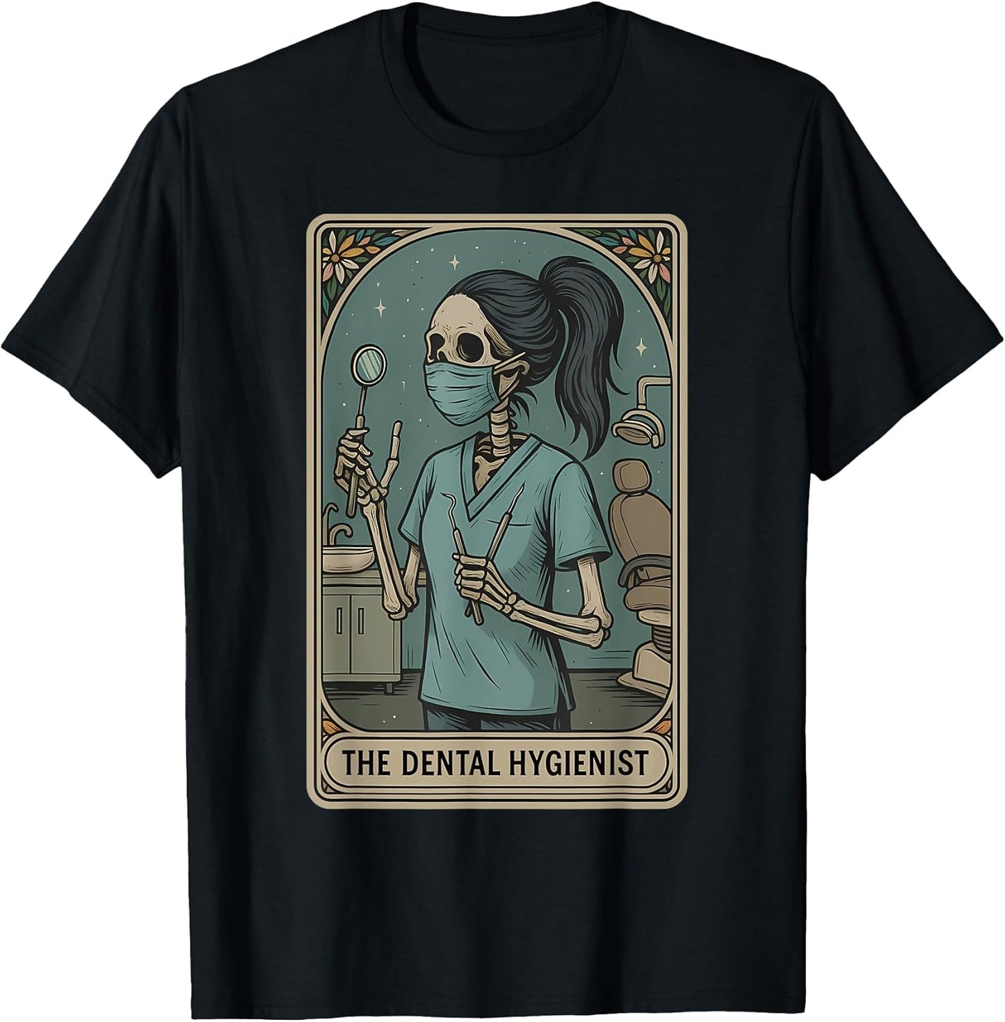 Dental Hygienist Tarot Card Skeleton Dentist RDH