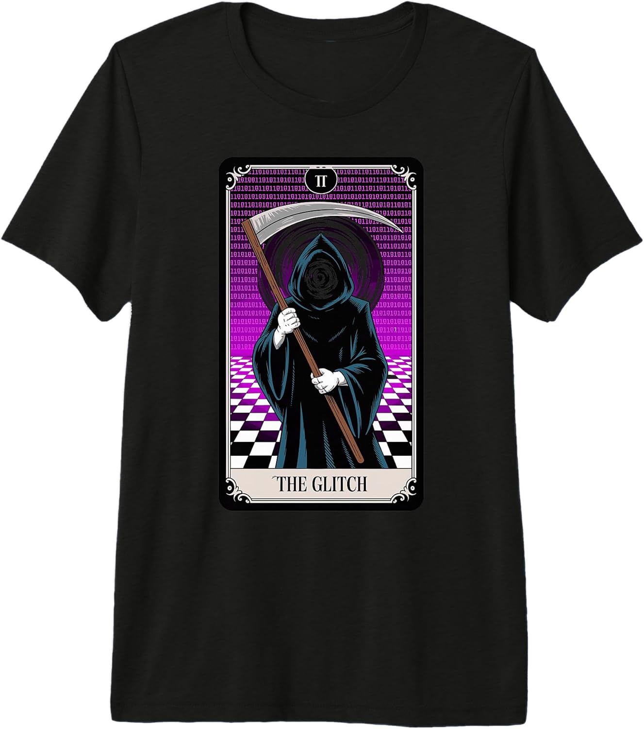 Cyberpunk Tarot Card Hacker Glitch Art Aesthetics
