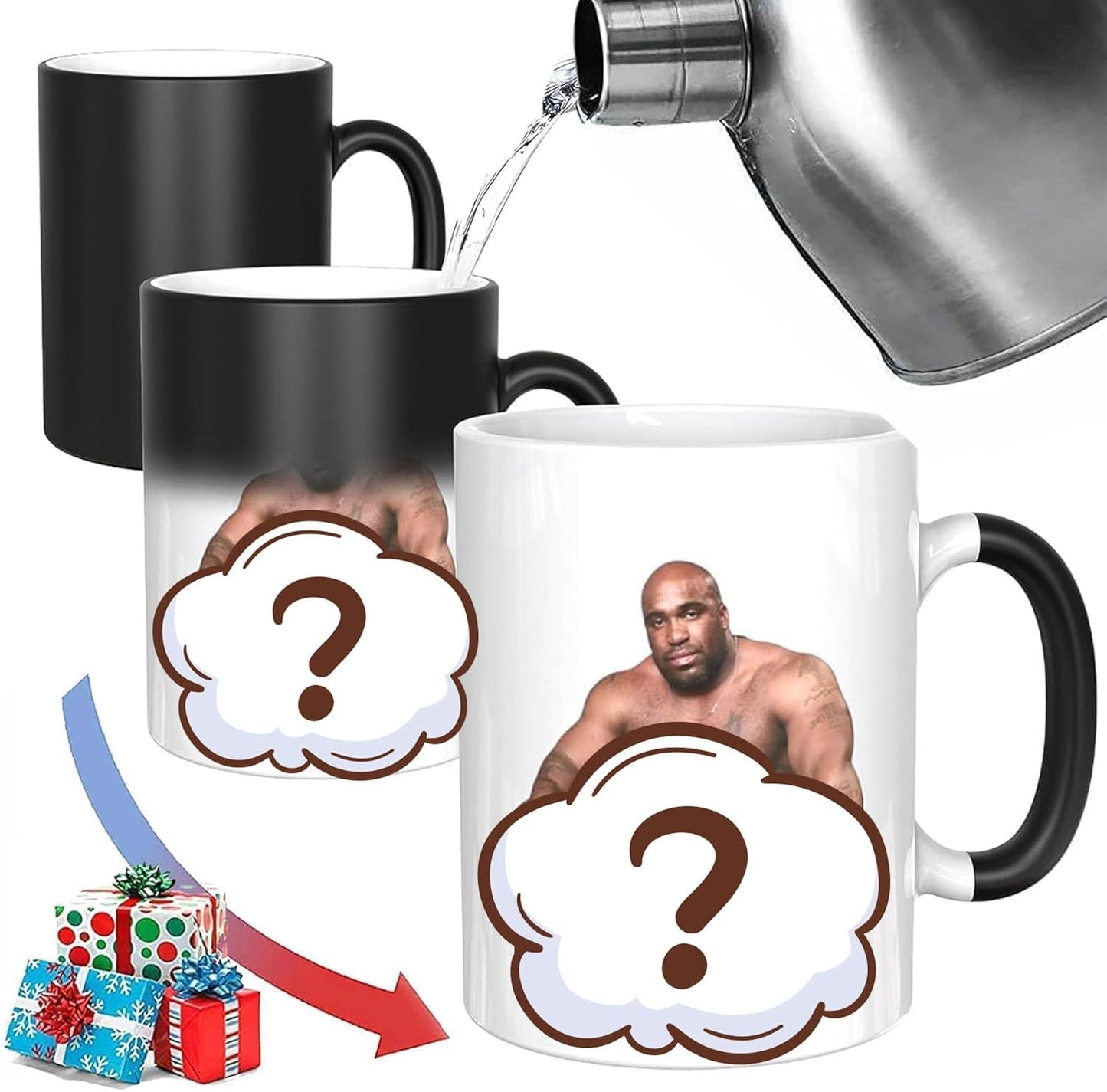 Custom Mug, Funny Coffee, Barry Wood, Picture Appears When Heating, White Elephant Gifts, Funny Gifts, Color Changing Cup(No occlusion)