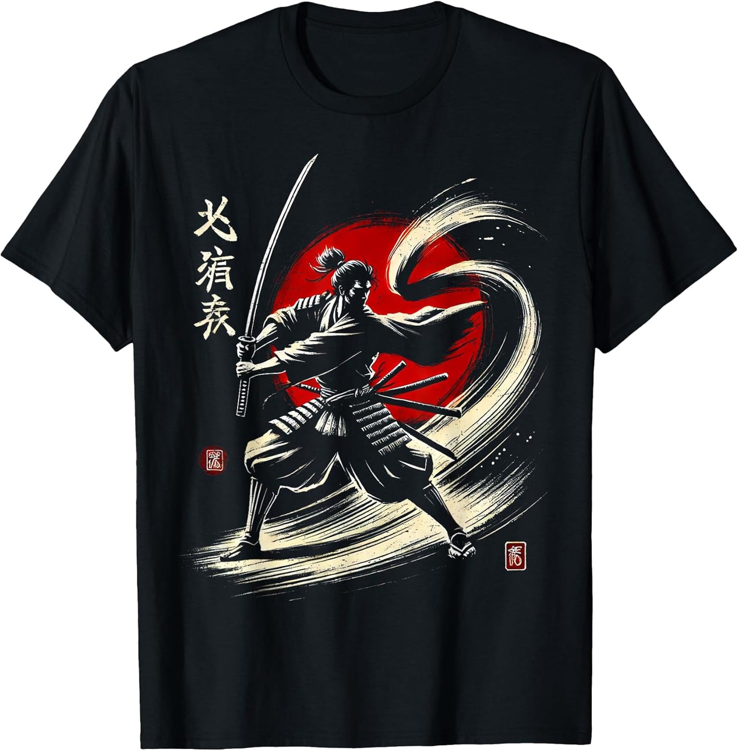 Japanese Warrior Samurai Ninja Japan Men Women Kids T-Shirt