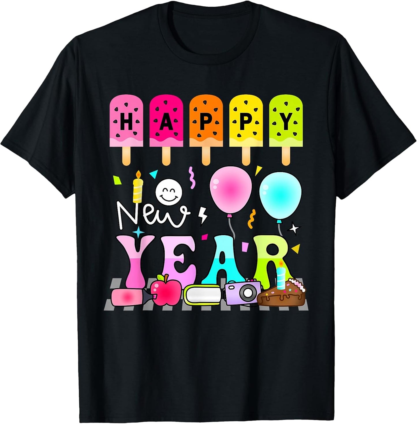 Happy New Year 2026 Kids Teacher Student Apparel
