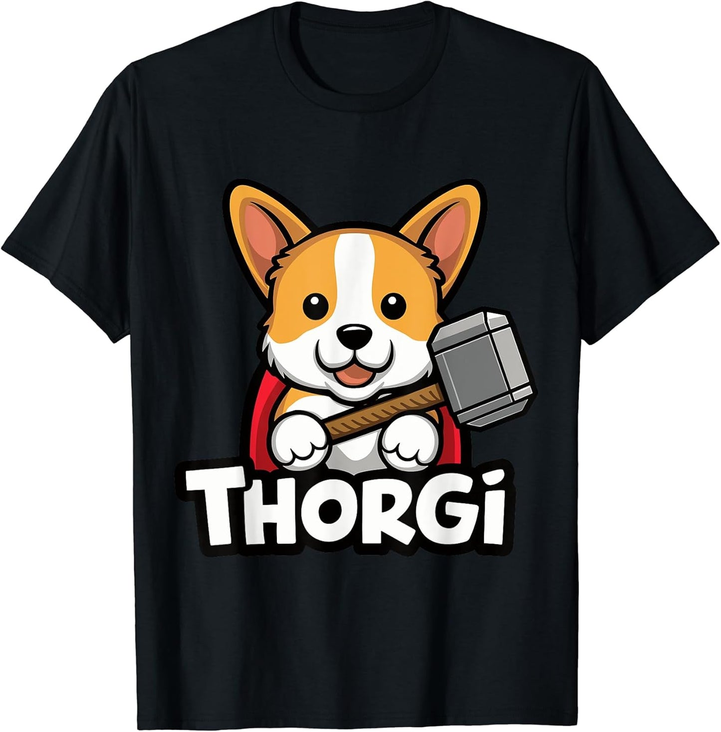 Thorgi Welsh Corgi Superhero Pun Gag