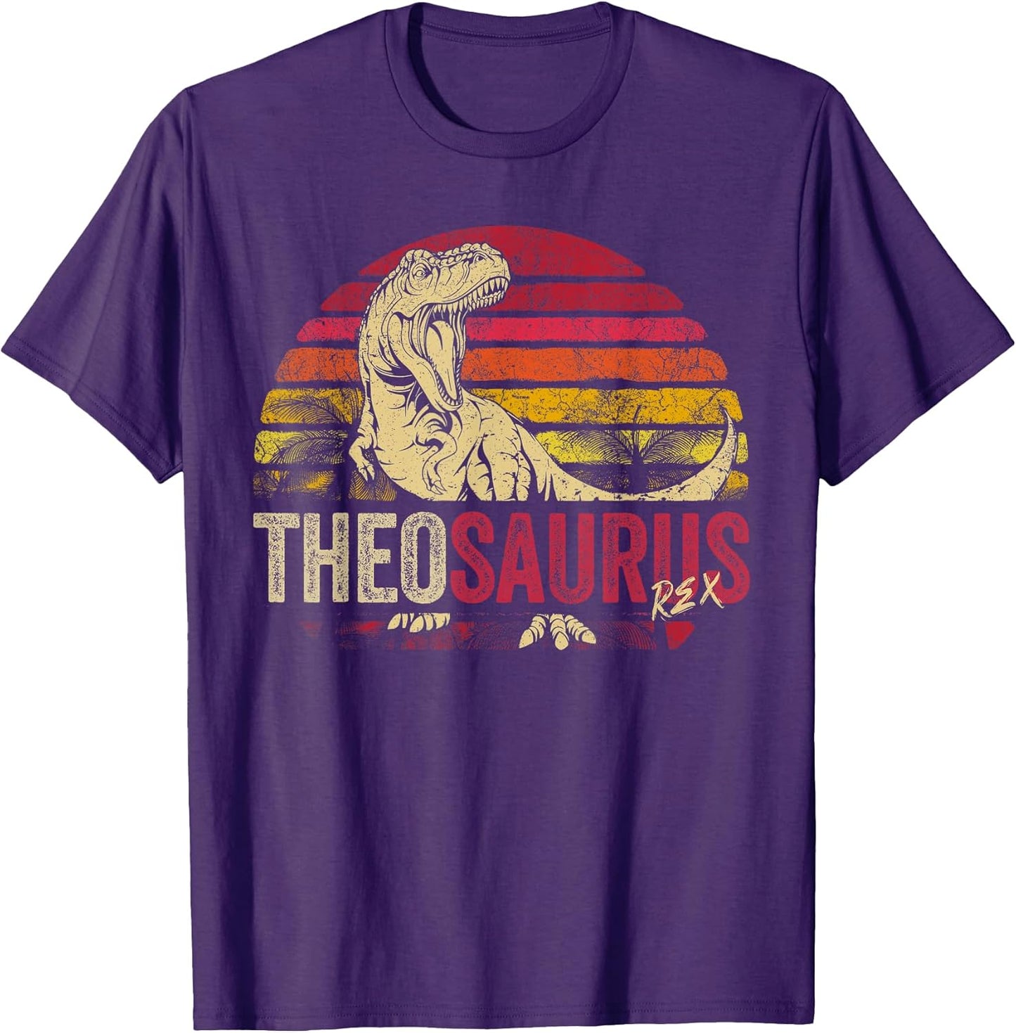Theo Saurus Funny Personalized Dinosaur T Rex