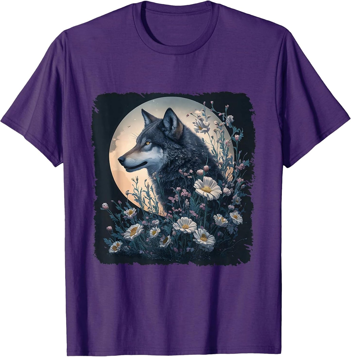 Vintage Flowers Wolf Gifts For Women Girls