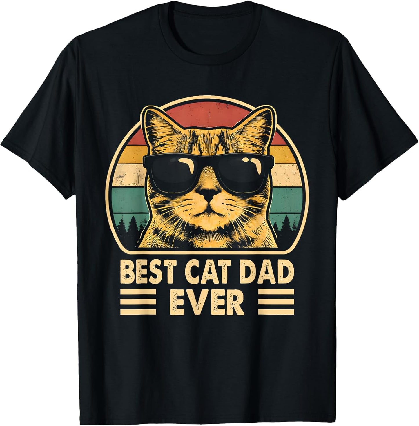 Best Cat Dad Ever Funny Cat Dad Lover Father's Day Cat Daddy T-Shirt