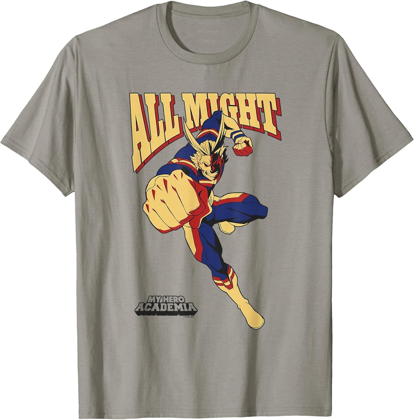 MHA All Might Vintage 90's Action Pose Superhero Anime T-Shirt