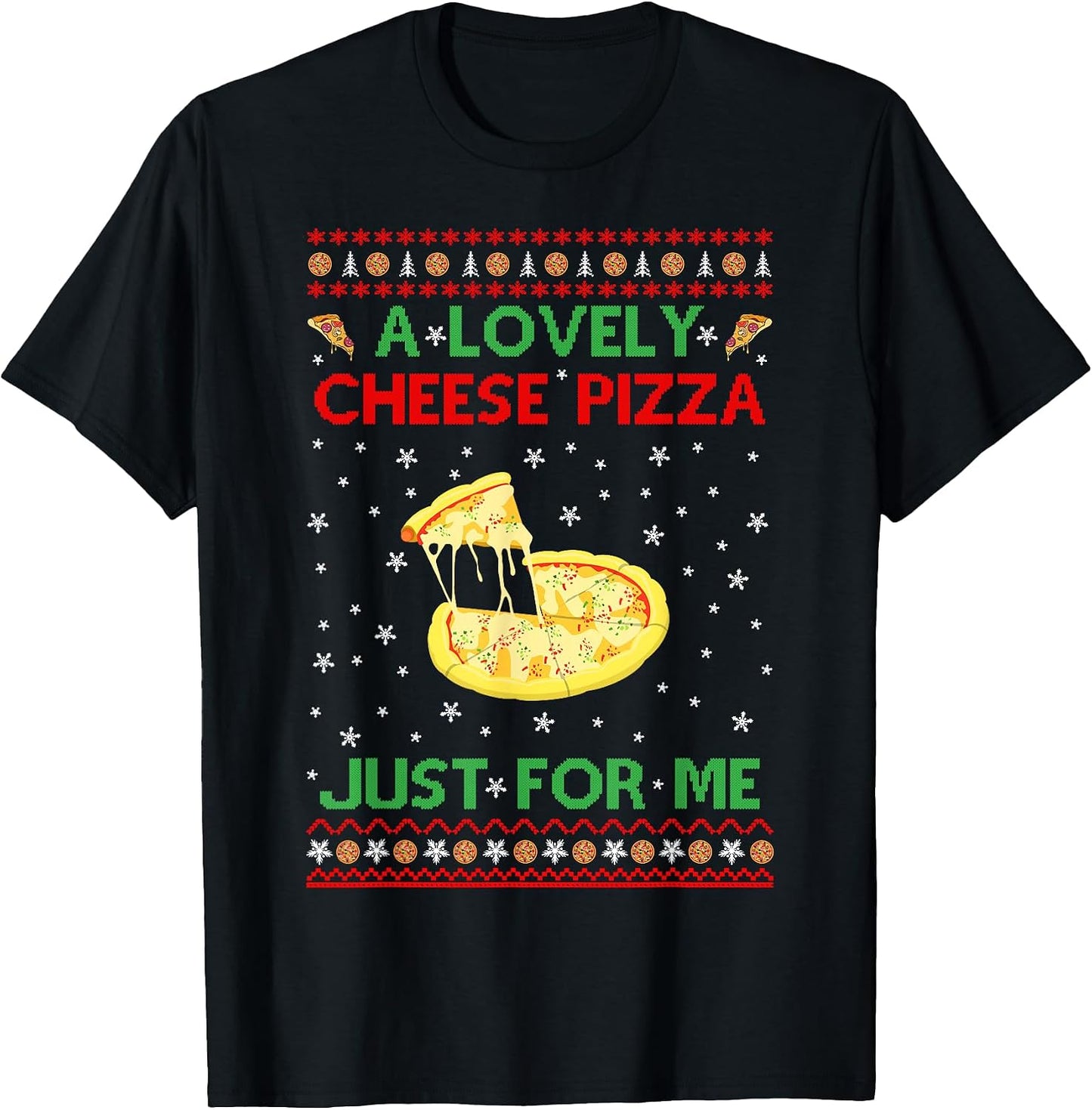 Christmas Pizza T-Shirt Gifts